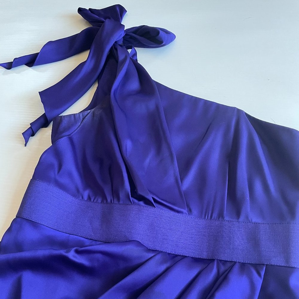 Off the Shoulder Aqua Mini Dress